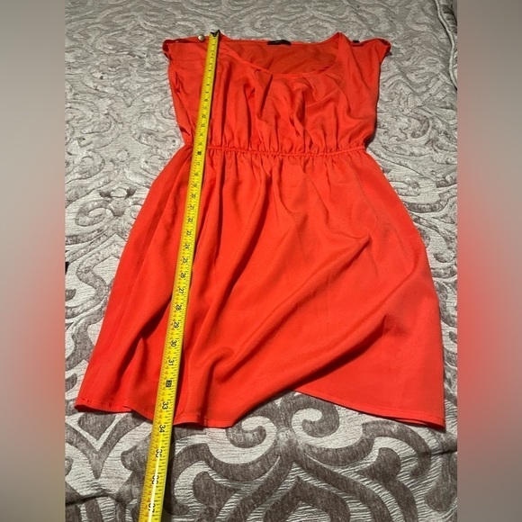 Soprano Reddish-Orange Sleeveless Dress – Preloved Size S - Picture 10 of 11